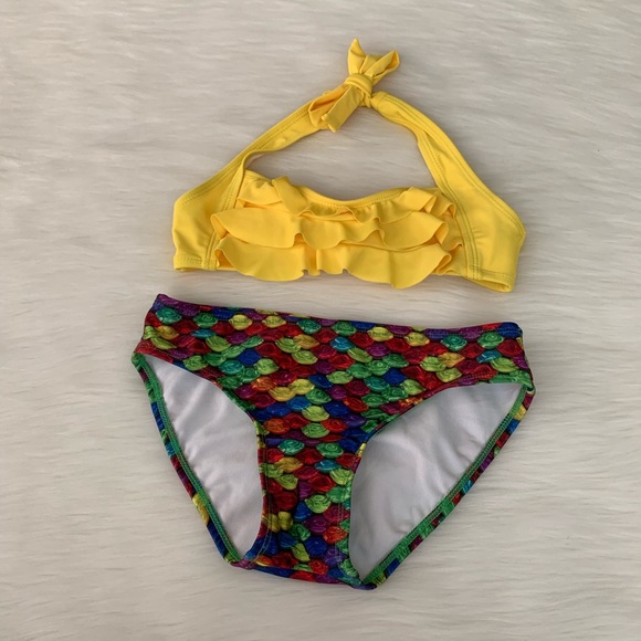 Mermaidens Sea Wave & Rainbow Reef Girls Bikini - Picture 3 of 8